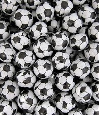 Black and White Chocolate Footballs Sweets Pick and Mix Candy Retro Party Treats