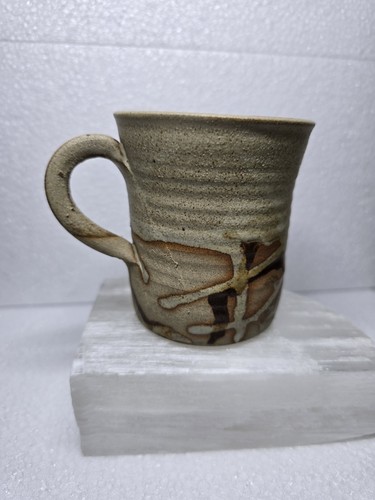 Vintage studio pottery mug - pottery,