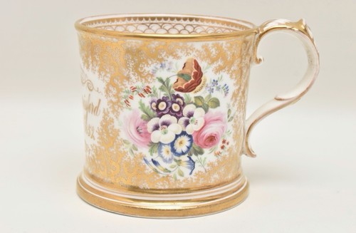 19th century porcelain tankard - century,