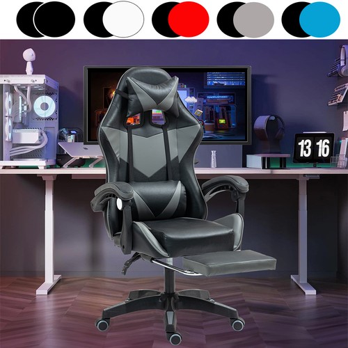 Gaming chair with footrest - gaming,