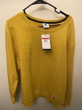 Nike SB Skateboard Crewneck Sweatshirt Mustard Yellow $90 Size Large  DH2636-743