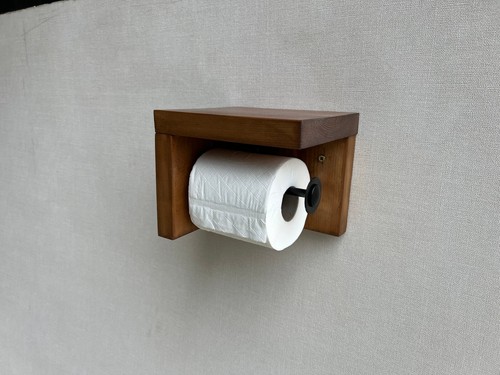 Rustic wood toilet roll - rustic,