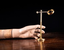 Lacquered Brass Bullseye Condenser Magnifying Glass, c.1910