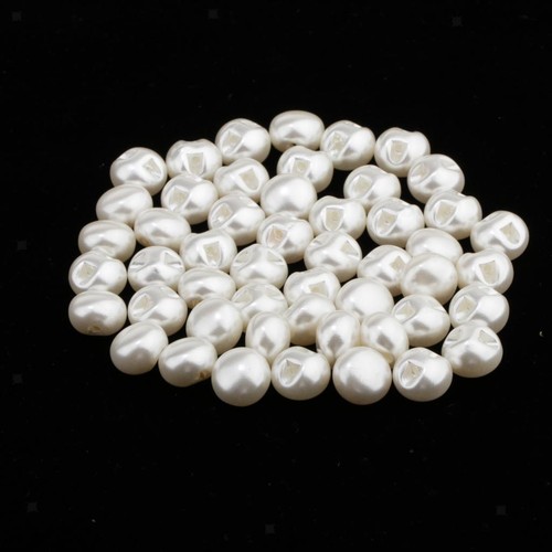 100pcs white pearl - white,