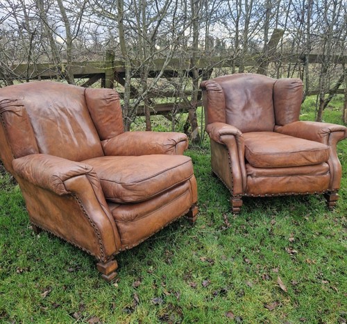 Rare 19thc warings - warings, leather