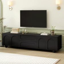 Cream Minimalist TV Stand with