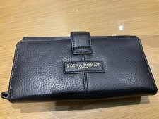 Edina Ronay London Black Genuine Leather Women's Wallet/Purse NWOT 
