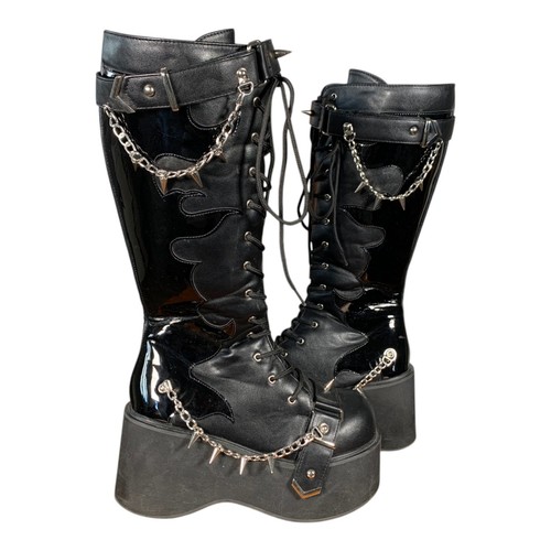 Gothic platform boots - platform, uk4