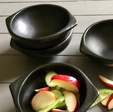 Tierra Negra 0.4 Litre Traditional Fired Clay Bowl Oven Proof x1