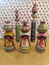 5 X Hand Painted Egyptian