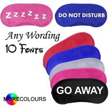 Adult Sleep Mask Personalised Blindfold Do Not Disturb Funny Flight Eye Novelty