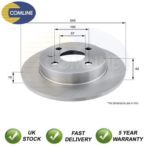 Brake disc front rear - front,