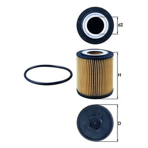 Oil filter ox182d mahle - oil,