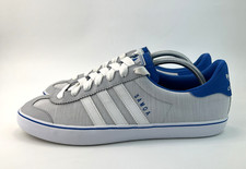 Adidas Samoa Vulcanised Mens Trainers Grey Blue White Sneakers Shoes UK 8.5