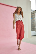 Glamorous Dark Rose Bias-cut