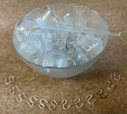 Solid glass punch - bowl, with