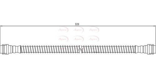 Apec rear brake hose for - apec,