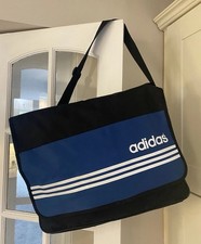 ADIDAS West Germany 3 Stripes Large Retro Flight Travel Messenger Holiday Bag