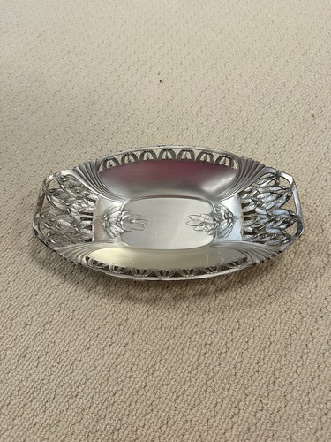Vintage silver tin - vintage, tray