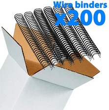 Galaxy Black Wire Loop Binding for Binder 6.4 mm pitch 3:1 - x 200