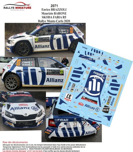 Decals ref 2071 skoda - decals,