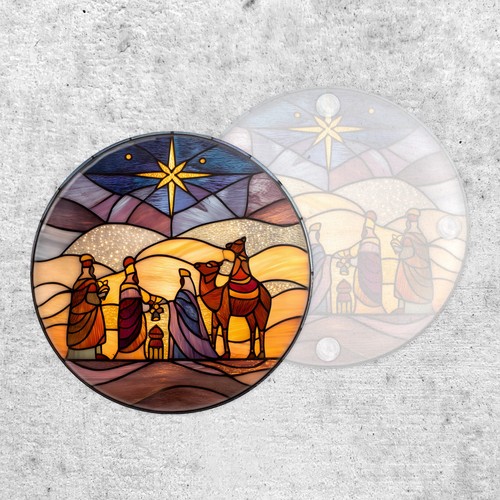 Stained glass style religious - stained,