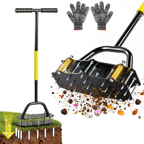 Heavy duty lawn aerator with - heavy,