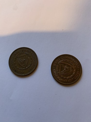 Cyprus mils coin - 1963, &