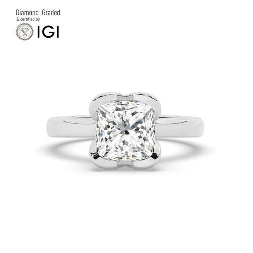 Princess diamond engagement - princess,