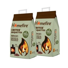 Coffee Briquettes for Wood Burners Fire Pits Chimineas and Multi fuel Stoves