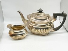 VINTAGE RICHARD PRINGLE SILVER PLATED PLATE TEAPOT MILK JUG CREAMER