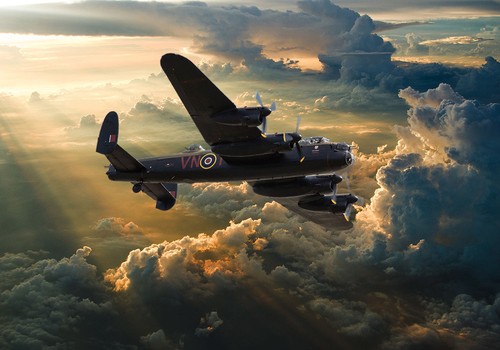 Avro lancaster dramatic - lancaster, sky