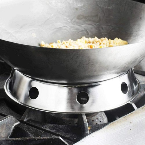 Stainless steel pots rack wok - steel,