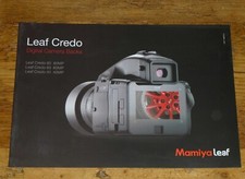 MAMIYA LEAF CREDO DIGITAL CAMERA BACK A4 ADVERTSING LEAFLET  2012   (CH)
