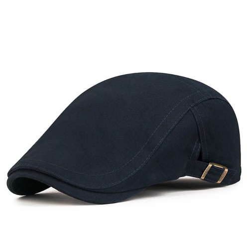 Solid color mesh flat cap - solid,