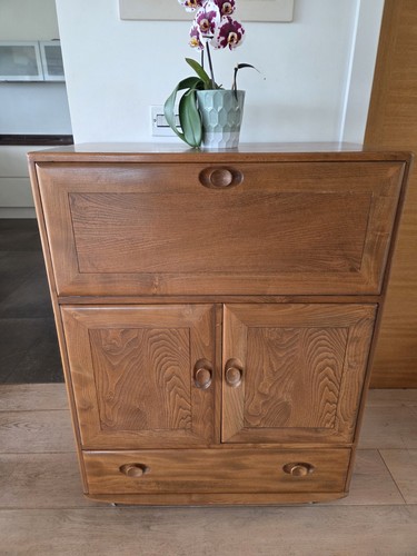 Blue ercol 469 elm - elm, drinks