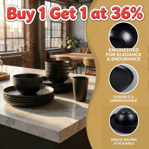 16pcs set black dinnerware - 16pcs/set,