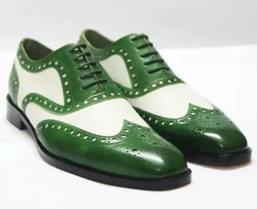 Handmade men wingtip brogue - men,