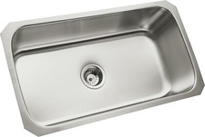 ASTRACAST UNDERMOUNT LARGE SINGLE BOWL SINK, STEEL