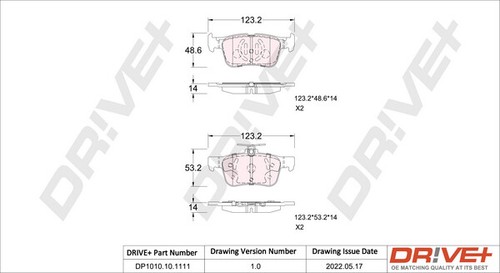 Dp1010 1111 brake - dr!ve+,