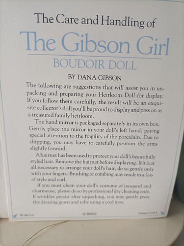 Franklin heirloom doll - heirloom,