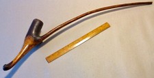 ANTIQUE  19th CENTURY TREEN RUSTIC “GANDALF”,  CHURCHWARDEN PIPE ( 70cm LONG)