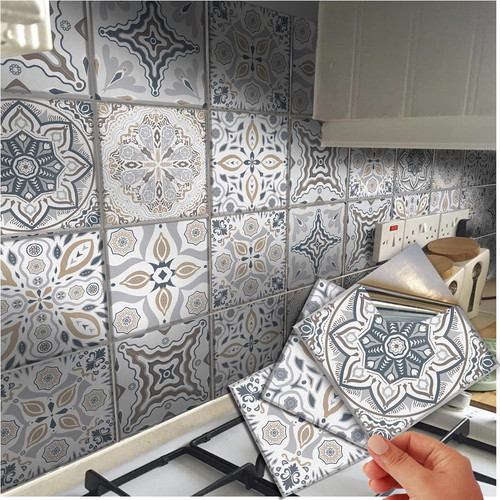 Grey tile stickers mosaic - tile,