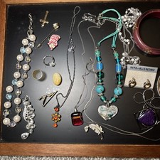 Mixed Costume Jewellery Job Lot Necklaces Bracelets Earrings FEB388