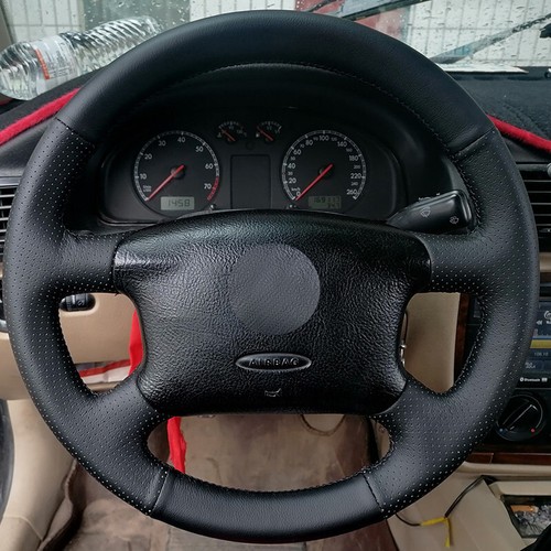 Perforated leather steering - perforated,