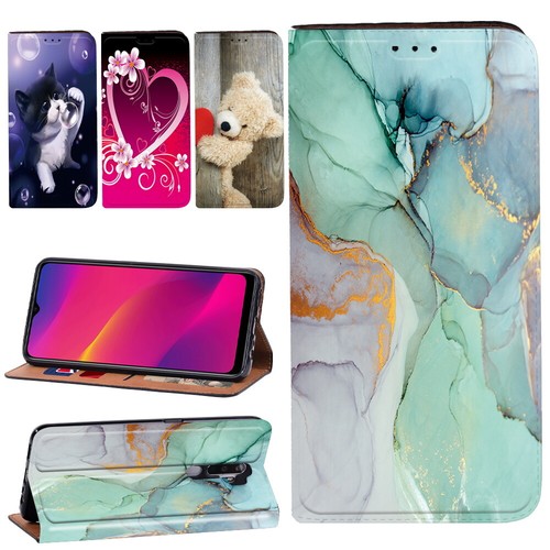 Printed leather stand - leather,