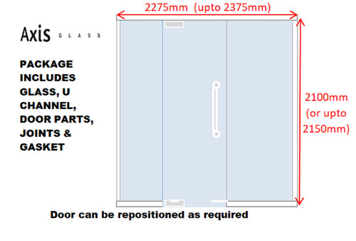 New glass partitions frame - new,