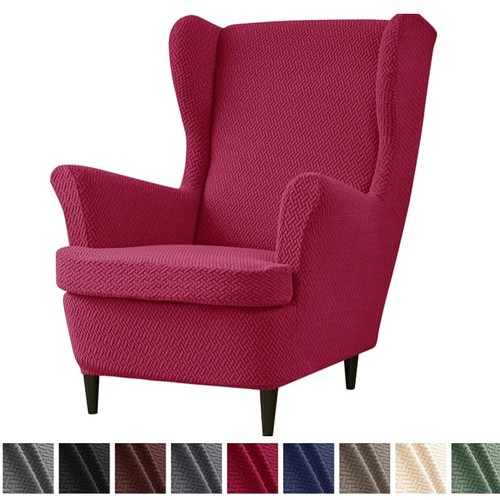 Wing chair cover stretch - chair,