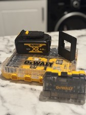 Dewalt 4ah Battery Dcb182 + Dewalt Bit Set + Dewalt Tough Case Drill Bit Set 