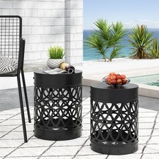Powder Coated Iron End Table